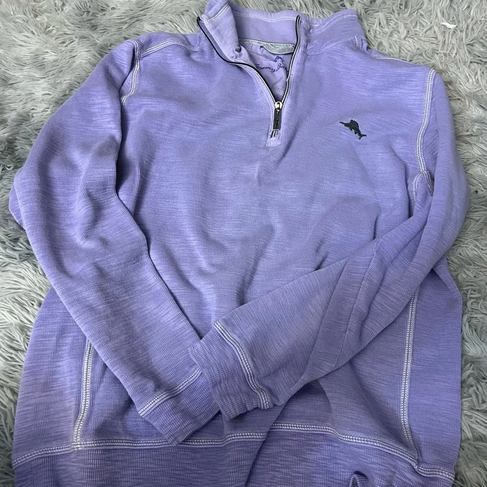 Tommy Bahama purple quarter zip